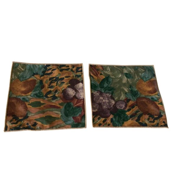 Vintage Set Of 6 John Matouk Fruit Themed Cocktail Napkins - Picture 3 of 7